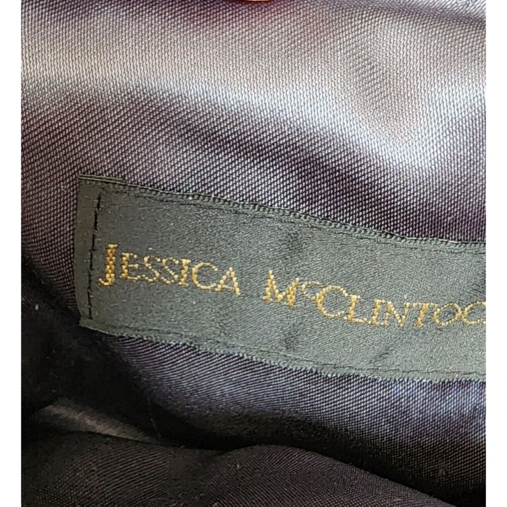 Jessica McClintock Vintage Satin Beaded Purse